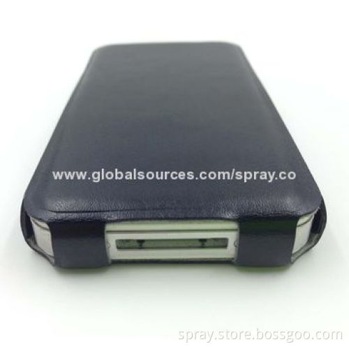 Ultra Slim Flip Folio PU Case for iPhone 4S, No Stitching or Oil Coating End
